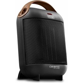 Delonghi HFX30C18 Calentador de Ventilador Cerámico 1800W, 2 Potencias, Función Verano, Termostato, Antivuelco, Gris