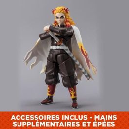 Bandai BAN1736489429386 Figura articulada Ultimate Legends HD Demon Slayer Kyojuro Rengoku 12 cm