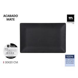 Bandeja Melamina Mate Black 30x20x2.5 cm La Mediterranea (12 Unidades) Precio: 48.50000045. SKU: B17KKBSFX9