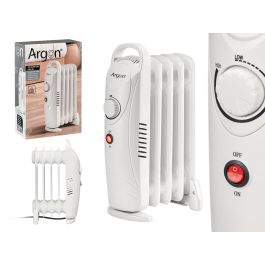 Argon Radiador 5 Elementos 650W 23x38x14cm Blanco Metal Termostato