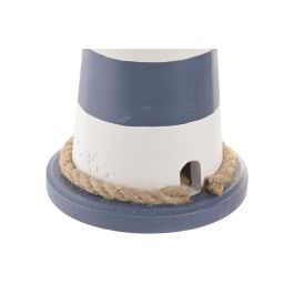 DKD Home Decor Figura Faro Azul Marino 14 x 40 x 14 cm (2 Unidades)