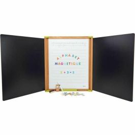 Jeujura Pizarra Tríptico Grande de Madera Magnético con 76 Caracteres, Tizas y Borrador 153x66 cm para Niños +3 Años Precio: 73.68999946. SKU: B184F5TQNX