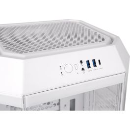 Thermaltake The Tower 250 Snow Mini Torre PC Blanco con Pantalla LCD 3.9 Pulgadas y Soporte para Discos 2.5/3.5"
