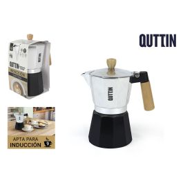 Cafetera de aluminio para 9 servicios, inducción, madera Quttin (6 Unidades) Precio: 87.5000005. SKU: B18EHNVNAY