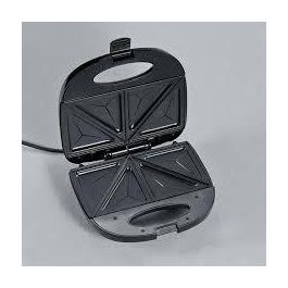 Severin SA-2969 Mister Crunch Machine Negro 600W con Placas Antiadherentes y Cuerpo de Acero Inoxidable Fácil Limpieza