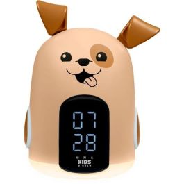 Despertador con luz nocturna - BIGBEN - Forma de perro - Pantalla LED, 3 melodías, Intensidad regulable, Fuente de alimentación. 230V