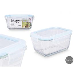 Fiambrera Borosilicato Hermetica 950Ml Vivalto 18X9CM (12 Unidades) Precio: 40.88999948. SKU: B13BQ8L8GY