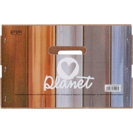 Confortime Caja de Madera Brillo Nature, 36 x 26.5 x 17 cm (6 Unidades)