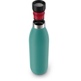 Emsa Bludrop Color Botella de Agua, 0.7 L, Petrol