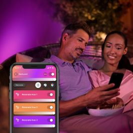 Philips Hue White & Color Ambiance Resonate Wandleuchte Silber 1200lm