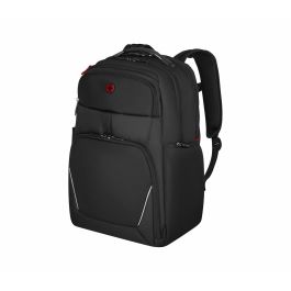 Wenger Meteor Mochila para portátil de 17 pulgadas con compartimento para tablet, color negro