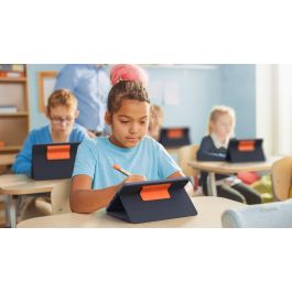 Logitech 920-009992 Rugged Combo 3 Classic Blue – Teclado QWERTZ Suizo con cubierta para Apple iPadOS