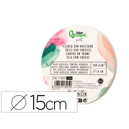 Liderpapel Bastidor Redondo Lienzo 100% Algodón Borde Madera 15 cm Gramaje 280g/m2 FSC Precio: 3.1702. SKU: B16JT96PQR