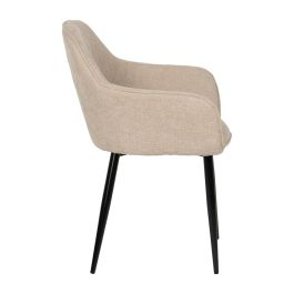 Silla Beige Tejido-Metal Contract 61 X 59,50 X 83 cm