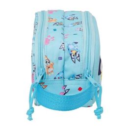 Safta Estuche Portatodo Escolar Doble Bluey 3D con 2 Cremalleras 80x210x60 mm