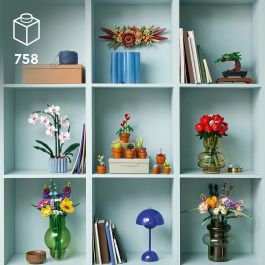LEGO 10329 Plantas Diminutas Icons: Set de Construcción Adorno Floral para Adultos, 9 Especies Exóticas Sin Mantenimiento