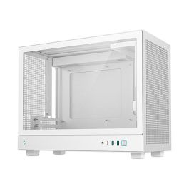 DeepCool CH160 PLUS White SFF PC con Vidrio Templado y Diseño Compacto, Blanco