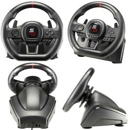 SUPERDRIVE GS650-X Volante de Carreras con Cambio Manual, 3 Pedales y Levas para PS4 / Xbox