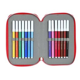 Plumier Doble Sevilla Fútbol Club Rojo (28 piezas)