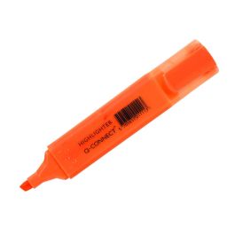 Rotulador Q-Connect Fluorescente Naranja Punta Biselada 10 unidades