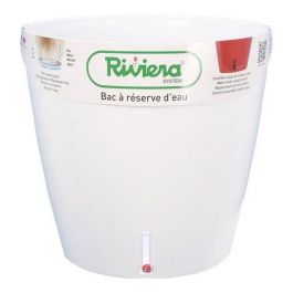 Riviera Eva Nueva Maceta de Plástico Redonda con Reserva de Agua, Ø 46 cm, 49 L, Color Blanco Precio: 73.50000042. SKU: B1EX87HCY3