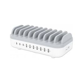 MANHATTAN 180856 Estación de Carga USB 10 Puertos 120W Blanco/Gris Precio: 99.50000005. SKU: B192NFSJ66