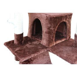 Árbol rascador para gatos Gloria 50 x 50 x 170 cm Marrón Madera Papel Sisal Árbol rascador para gatos Gloria 50 x 50 x 170 cm Marrón Madera Papel Sisal
