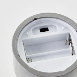 Brilliant BRI4004353428319 Lote 3 Lámparas de Mesa LED 2500K Plástico y Vidrio Gris y Blanco Mate