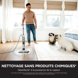 Shark S8201EU Trapeador a vapor automático con 2 almohadillas giratorias y 3 configuraciones, elimina manchas y suciedad