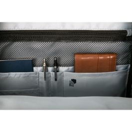 Targus Sagano Mochila para Portátil 15.6" Negro, Gris con Múltiples Bolsillos, Material Reciclado y Protección contra Lluvia