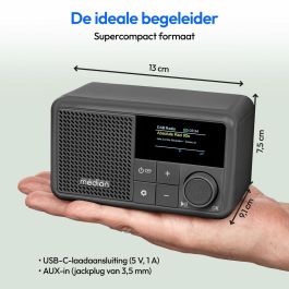 Medion AAAQH12605 Mini Radio DAB/FM Mono 2W RMS Gris