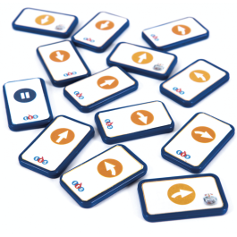 TTS Complemento Tactiles Tts Pack Extension para Blue-Bot y Rugged Robot, 25 fichas, niñas y niños 6-8 años