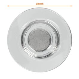 Imanes Nobo Para Pizarras De Cristal Bolsa 10 Uds. 32 Mm Transparentes