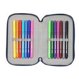Plumier Doble Buzz Lightyear Azul marino (28 piezas) Plumier Doble Buzz Lightyear Azul marino (28 piezas)