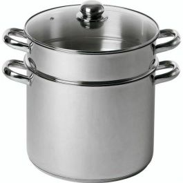 Baumalu Couscoussier Catering Acero Inoxidable 26 cm con Triple Fondo de Acero y Aluminio, Tapa de Vidrio, Apto Inducción Precio: 57.95000002. SKU: B142N6GPLM