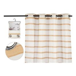 Cortina Visillo Rayas Marron 140X260 Cm Giftdecor (6 Unidades) Precio: 67.50000004. SKU: S3608518