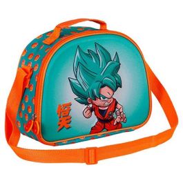 KARACTERMANIA Bolsa Portameriendas 3D Dragon Ball Z Blue con Relieve Frontal y Correa Ajustable para Niños