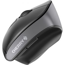 Cherry MW 4500 LEFT Ratón Inalámbrico Ergonómico para Zurdos, Sensor Óptico Ajustable, Compatible con Windows y Mac