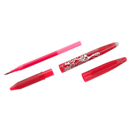 Pilot Bolígrafo Frixion Ball Borrable Roller 0,7 mm Punta Media Rojo en Blister