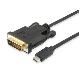 Adaptador USB-C a DVI Equip 133468 Negro 1,8 m Adaptador USB-C a DVI Equip 133468 Negro 1,8 m