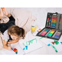 Liderpapel Estuche de Pintura Plástico 150 Piezas 36x31x4 cm