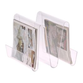 DKD Home Decor Revistero de Acrílico Transparente, Modelo Loft, con Medidas: 31 cm de Largo, 25 cm de Alto y 30 cm de Ancho