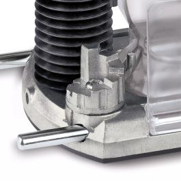 Einhell TC-RO 1155 E Fresadora de Superficie 1100W, Velocidad 11000-30000 RPM, Portaherramientas 6/8mm, Negro/Rojo