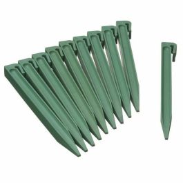 Nature Anclajes de Borde para Jardín Polietileno Reciclado - Bolsa 10 Estacas H 26.7x1.9x1.8cm - Fijación Encaje o Tornillo Verde Precio: 20.50000029. SKU: B15J6LE42W