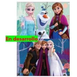 Puzzle 2x25 piezas frozen