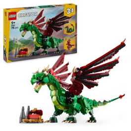 Lego Dragón medieval 31161 3 en 1: Juguete de construcción para niños a partir de 9 años