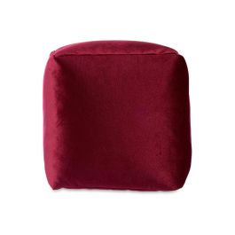 Puff Cuadrado Terciopelo 30X30Cm Granate Giftdecor (4 Unidades) Puff Cuadrado Terciopelo 30X30Cm Granate Giftdecor (4 Unidades)