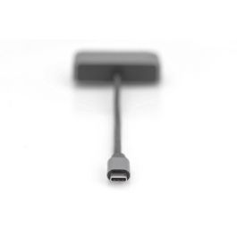 Digitus Adaptador DP + HDMI 20cm 4K/30Hz Carcasa de Aluminio Plateada