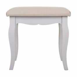 Banqueta Alexandra House Living Blanco Marrón Madera de pino Madera MDF 31 x 41 x 42 cm