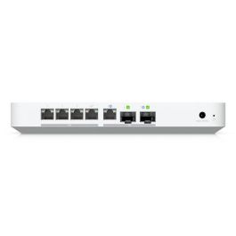Ubiquiti Cloud Gateway Fiber Desktop 10G SFP+/10 GbE RJ45 con Switch Integrado 4 Puertos 2.5 GbE y PoE+ para Sistemas UniFi